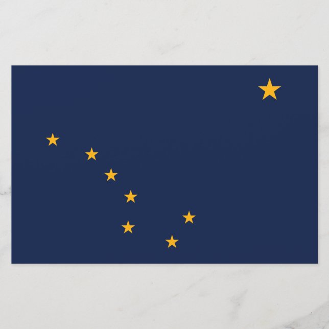 Papelería Bandera de Alaska (Anverso)