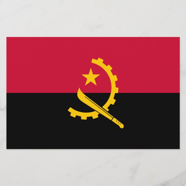 Papelería Bandera de Angola (Anverso)