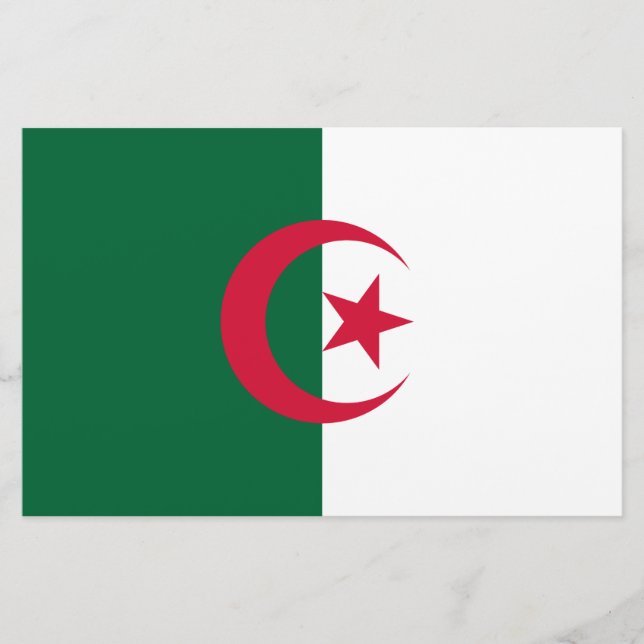 Papelería Bandera de Argelia (Anverso)