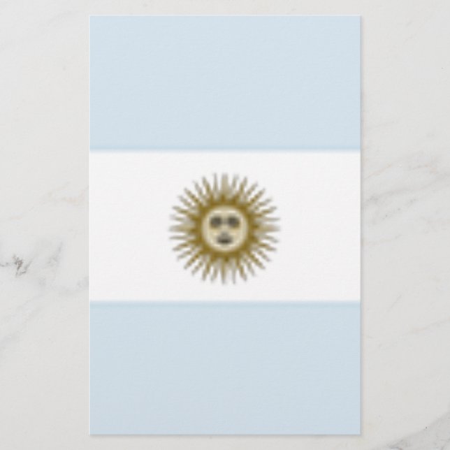 Papelería Bandera de Argentina (Anverso)