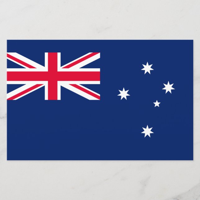 Papelería Bandera de Australia (Anverso)