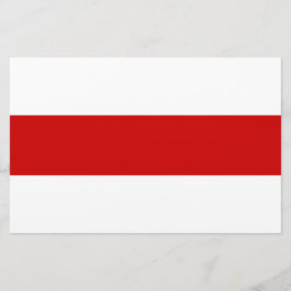 Papelería Bandera de Bielorrusia (rojo y blanco)