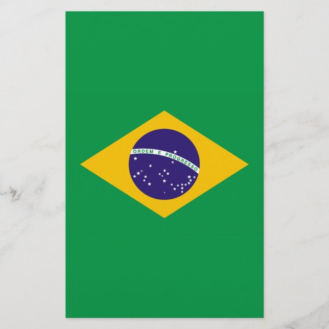 Papelería Bandera de Brasil Bandeira do Brasil (Anverso)