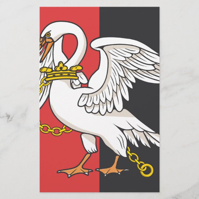 Papelería Bandera de Buckinghamshire (condado del Reino Unid (Anverso)