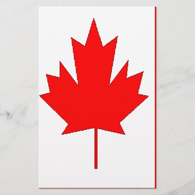 Papelería Bandera de Canadá (Anverso)
