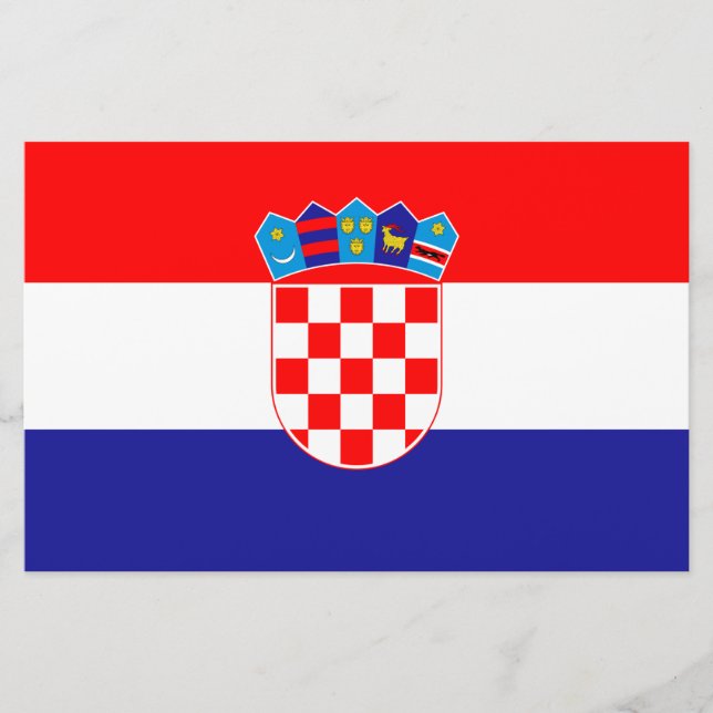 Papelería Bandera de Croacia (Anverso)