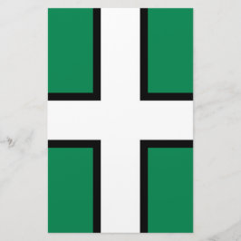 Papelería Bandera de Devon (condado del Reino Unido)