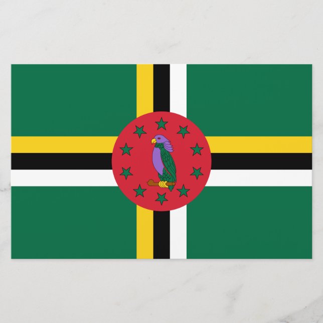 Papelería Bandera de Dominica (Anverso)