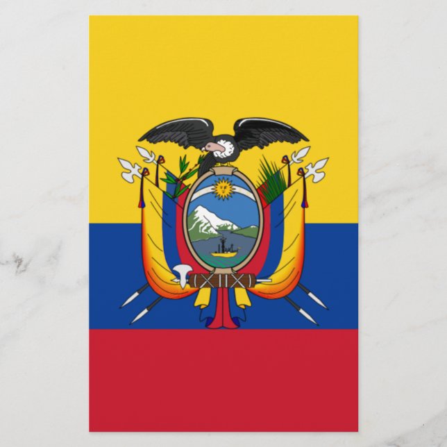 Papelería Bandera de Ecuador (Anverso)