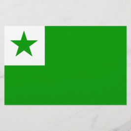 Papelería Bandera de esperanto