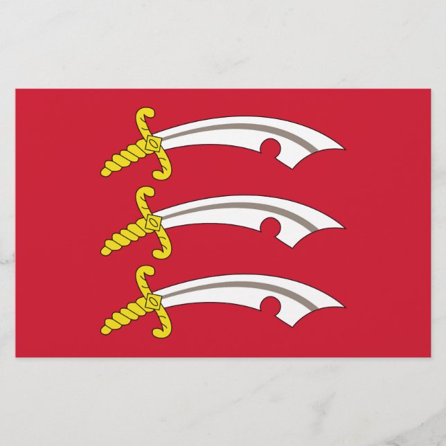 Papelería Bandera de Essex (condado de Inglaterra) (Anverso)