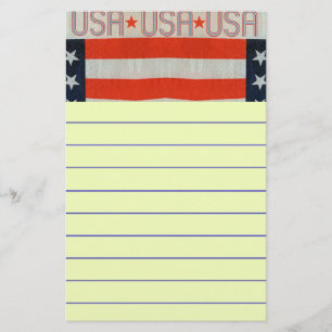 Papelería Bandera de Estados Unidos