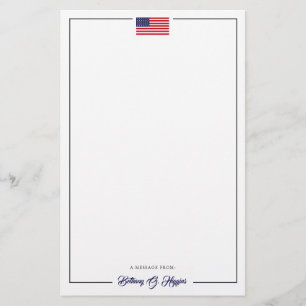 Papelería Bandera de Estados Unidos estilo patriótico   Off