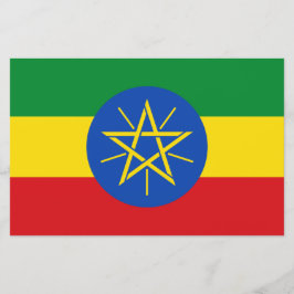 Papelería Bandera de Etiopía