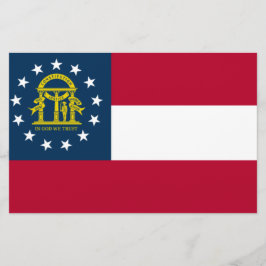 Papelería Bandera de Georgia (Estado de los Estados Unidos)