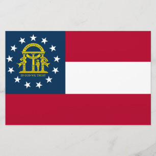 Papelería Bandera de Georgia (Estado de los Estados Unidos)
