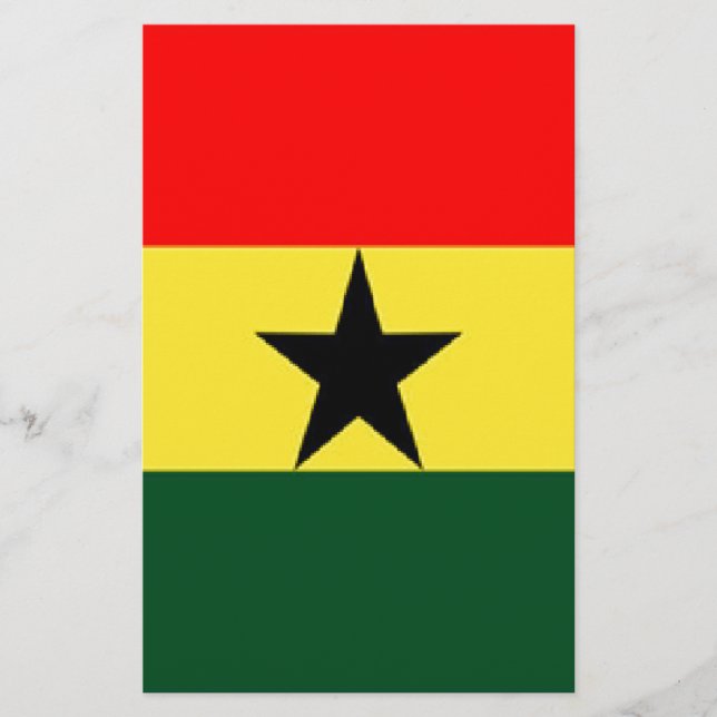 Papelería Bandera de Ghana (Anverso)