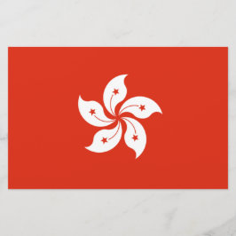 Papelería Bandera de Hong Kong