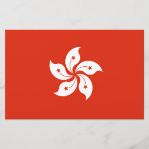 Papelería Bandera de Hong Kong