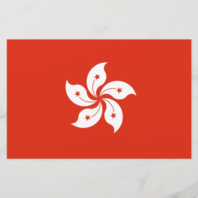 Papelería Bandera de Hong Kong (Anverso)
