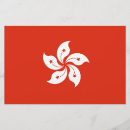Papelería Bandera de Hong Kong