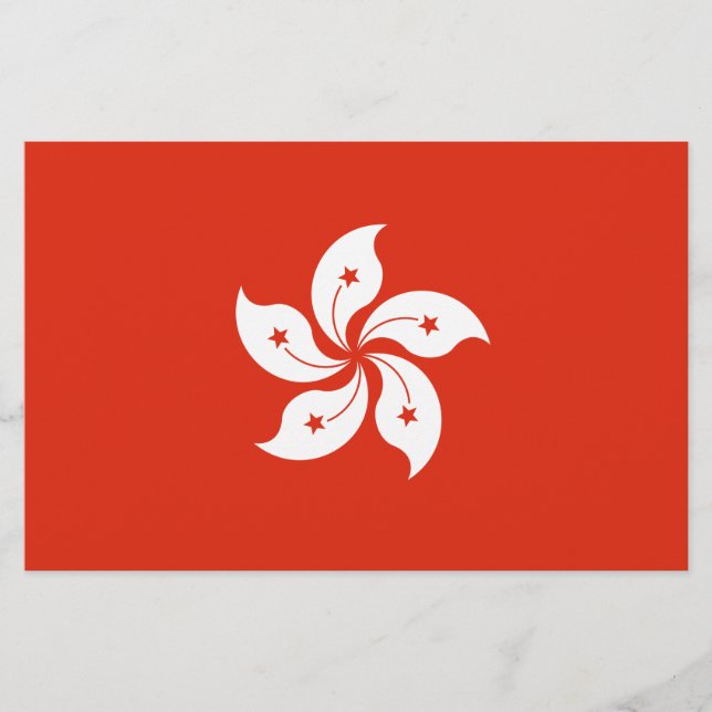 Papelería Bandera de Hong Kong (Anverso)