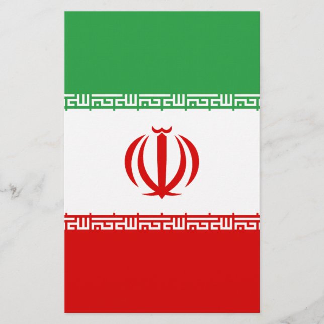 Papelería Bandera de Irán (Anverso)