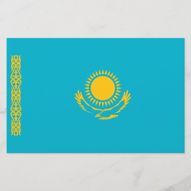 Papelería Bandera de Kazajistán (Anverso)