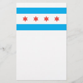 Papelería Bandera de la ciudad de Chicago