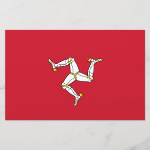 Papelería Bandera de la Isla de Man