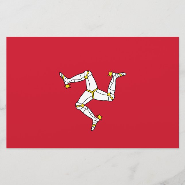Papelería Bandera de la Isla de Man (Anverso)