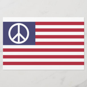 Papelería Bandera de la Paz de los Estados Unidos