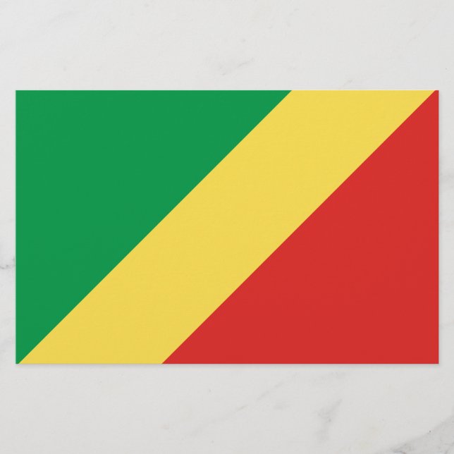 Papelería Bandera de la República del Congo (Anverso)