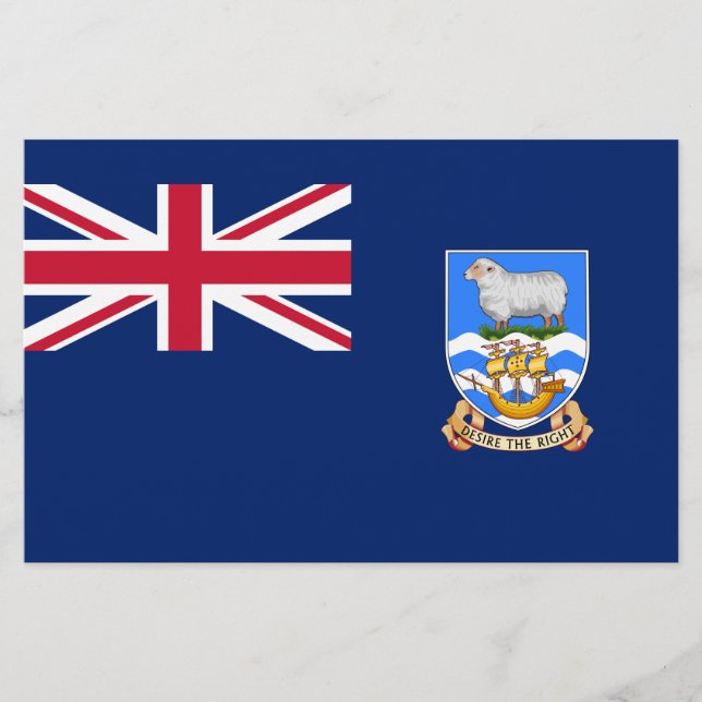 Papelería Bandera de las Islas Falkland (Territorio Británic (Anverso)