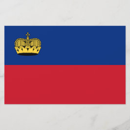 Papelería Bandera de Liechtenstein