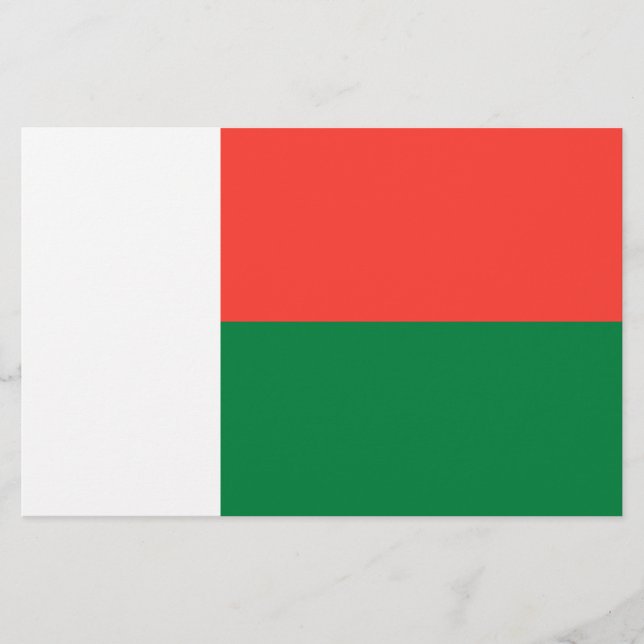 Papelería Bandera de Madagascar (Anverso)
