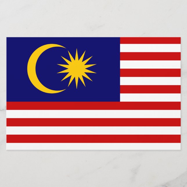Papelería Bandera de Malasia (Anverso)