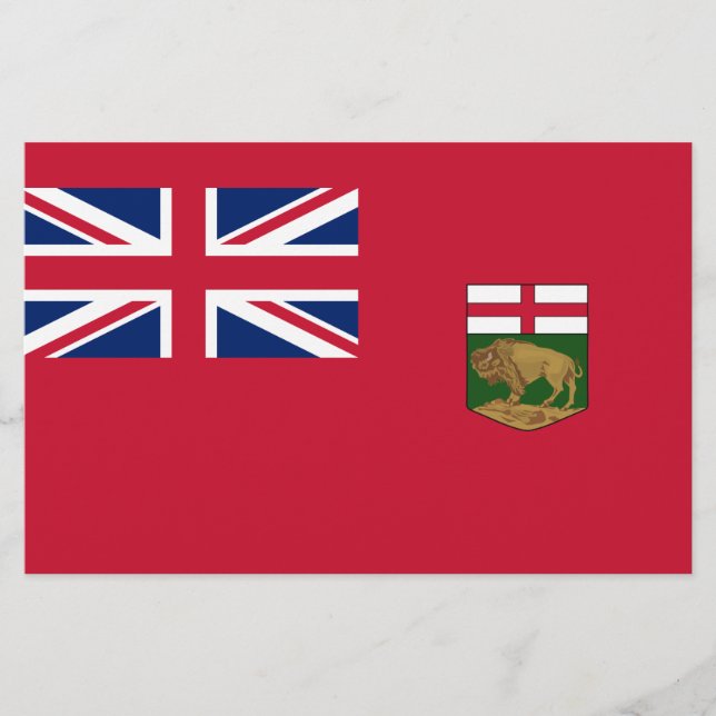 Papelería Bandera de Manitoba (Anverso)