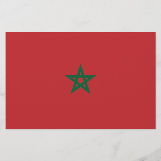 Papelería Bandera de Marruecos (Anverso)