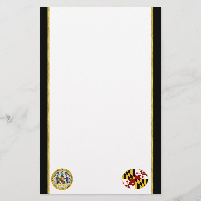 Papelería Bandera de Maryland (Anverso)