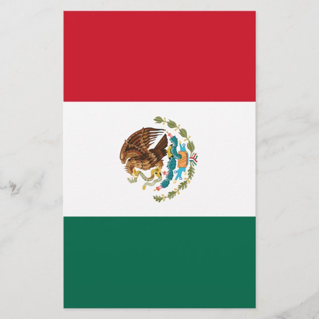 Papelería Bandera de México (Anverso)