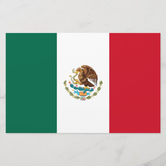 Papelería Bandera de México (México) (Anverso)