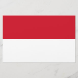 Papelería Bandera de Mónaco
