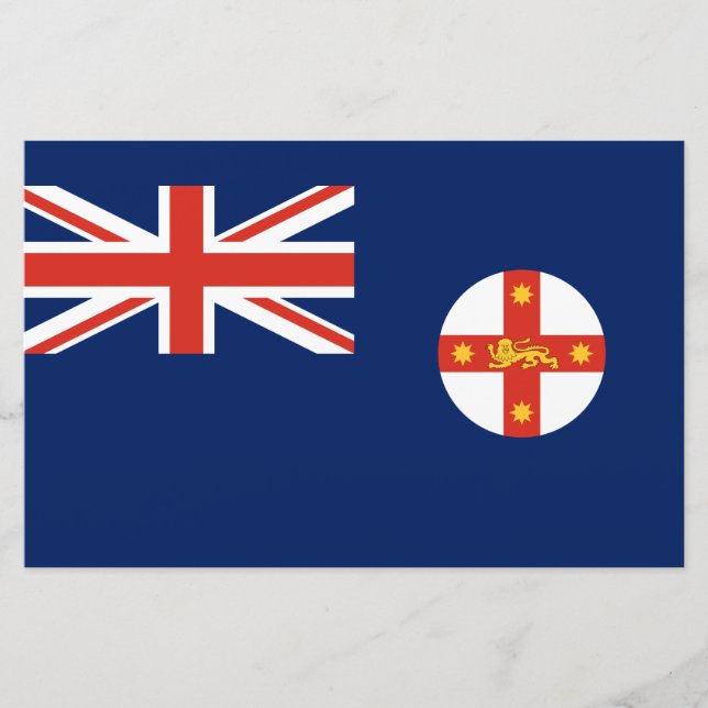Papelería Bandera de Nueva Gales del Sur (Estado de Australi (Anverso)