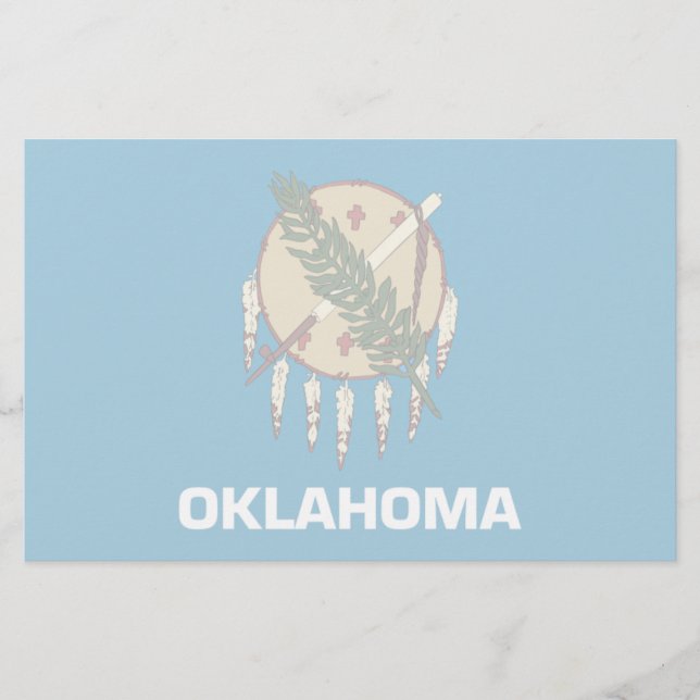 Papelería Bandera de Oklahoma (Anverso)