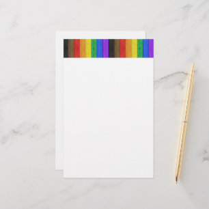 Papelería Bandera de orgullo gay inclusiva de SlipperyJoe's 