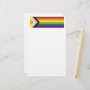 Papelería Bandera de orgullo intersexual de SlipperyJoe's fo