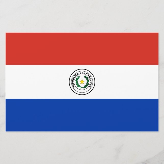 Papelería Bandera de Paraguay (Anverso)