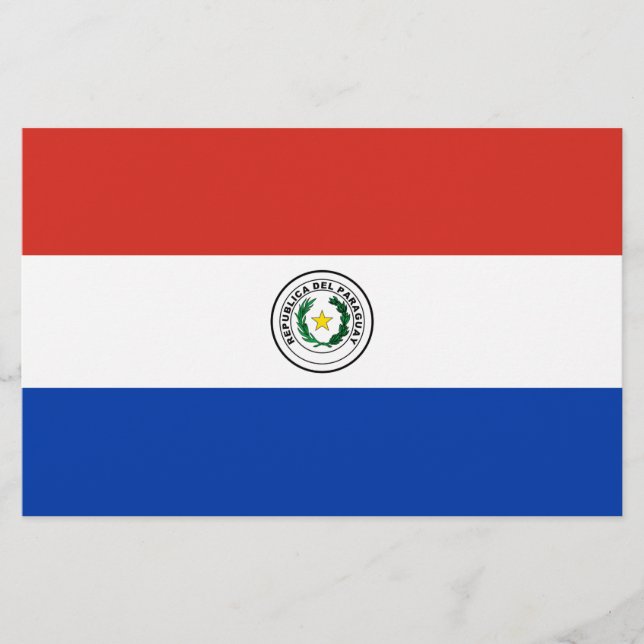 Papelería Bandera de Paraguay (Anverso)