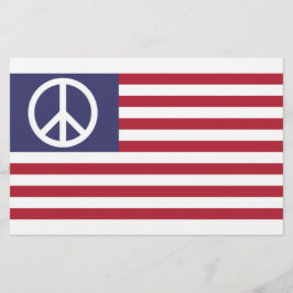 Papelería Bandera de Paz de Estados Unidos